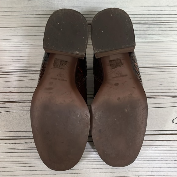 Free People Rusty Brown Leather Ankle Boot - Picture 7 of 7